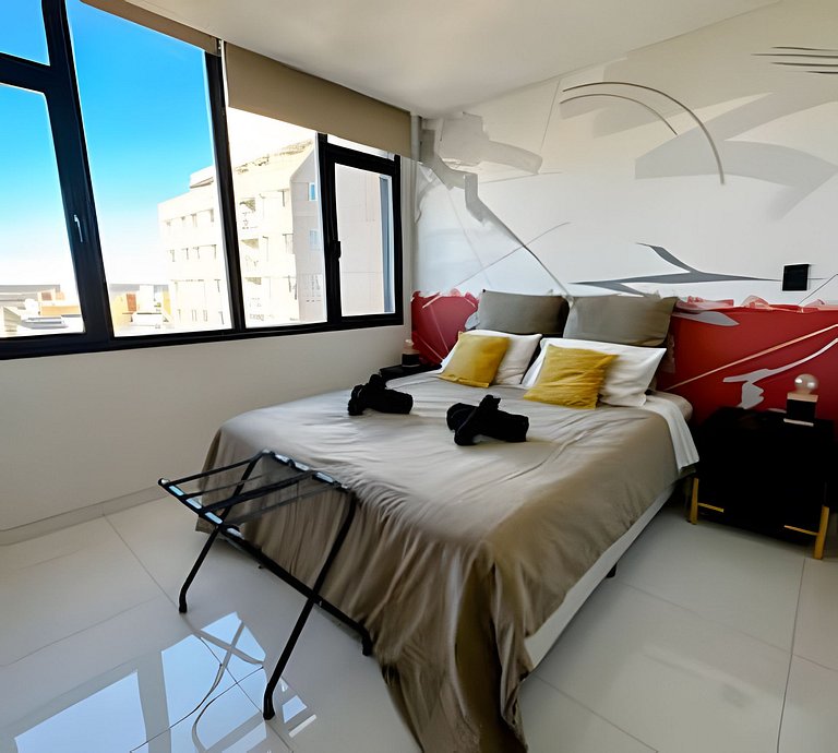 Loft moderno con vista al centro