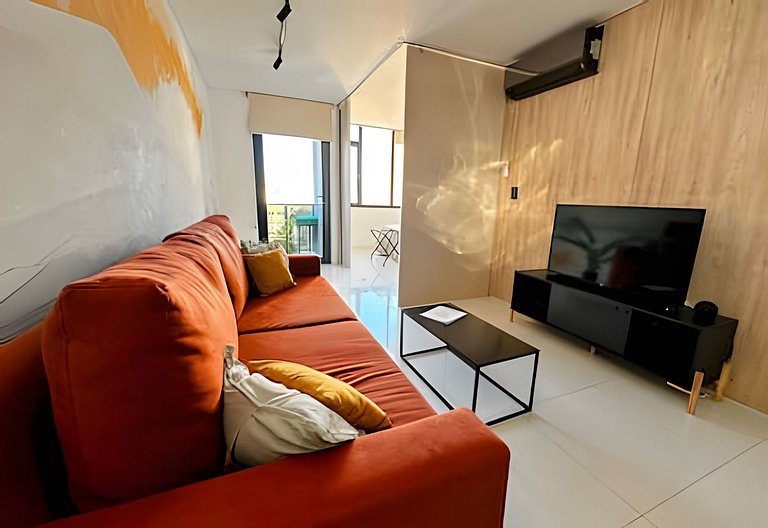 Loft moderno con vista al centro