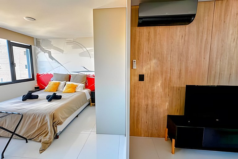 Loft moderno con vista al centro